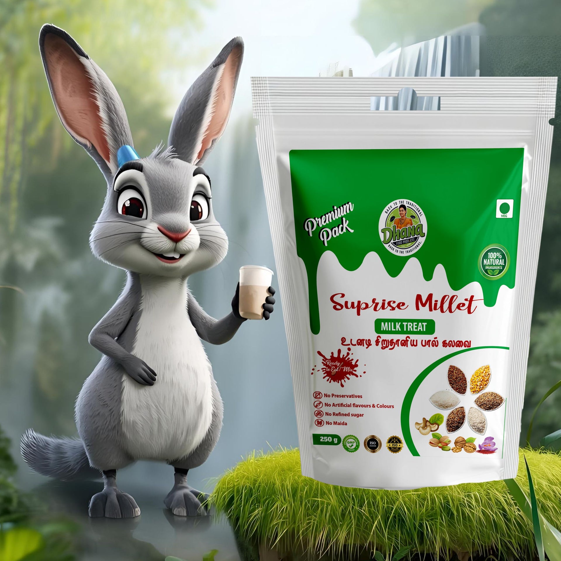 Suprise Millet Milk Mix / உடனடி சிறுதானிய பால் கலவை