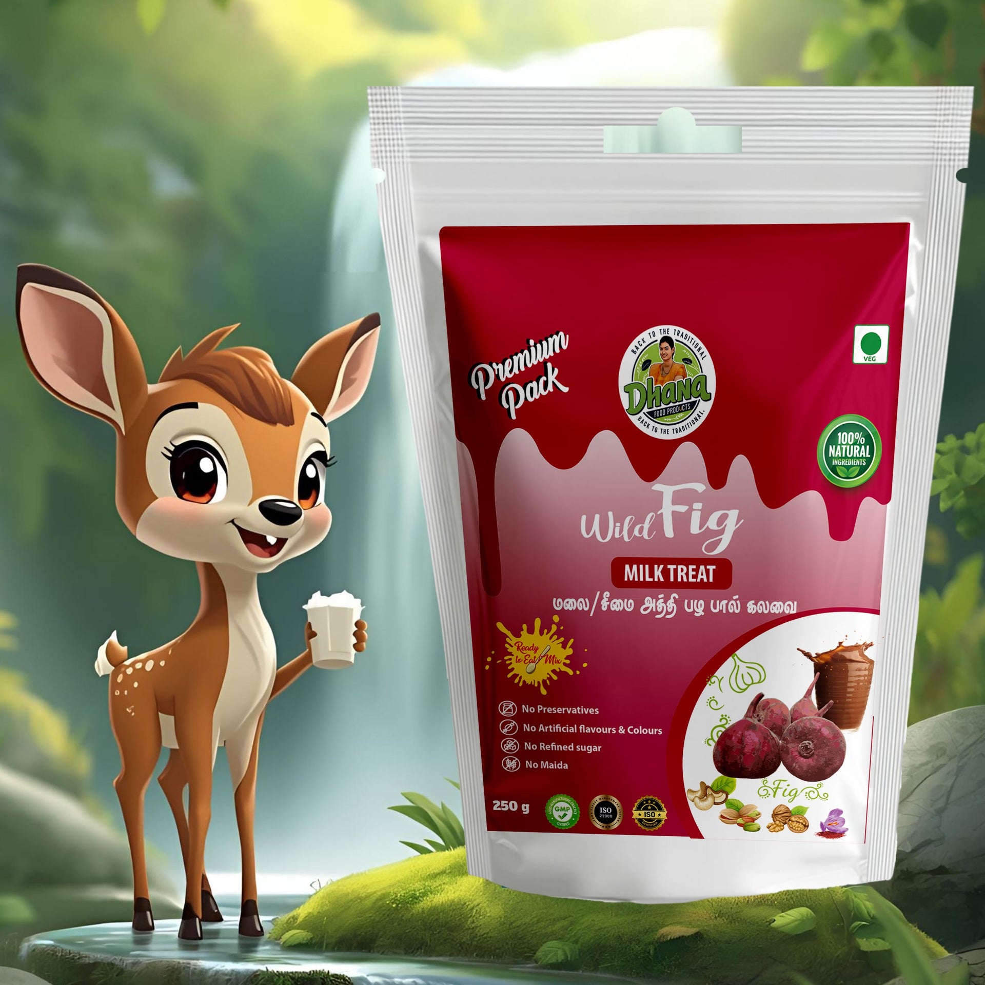 Country Fig Milk Treat / நாட்டு அத்தி பழ பால் கலவை