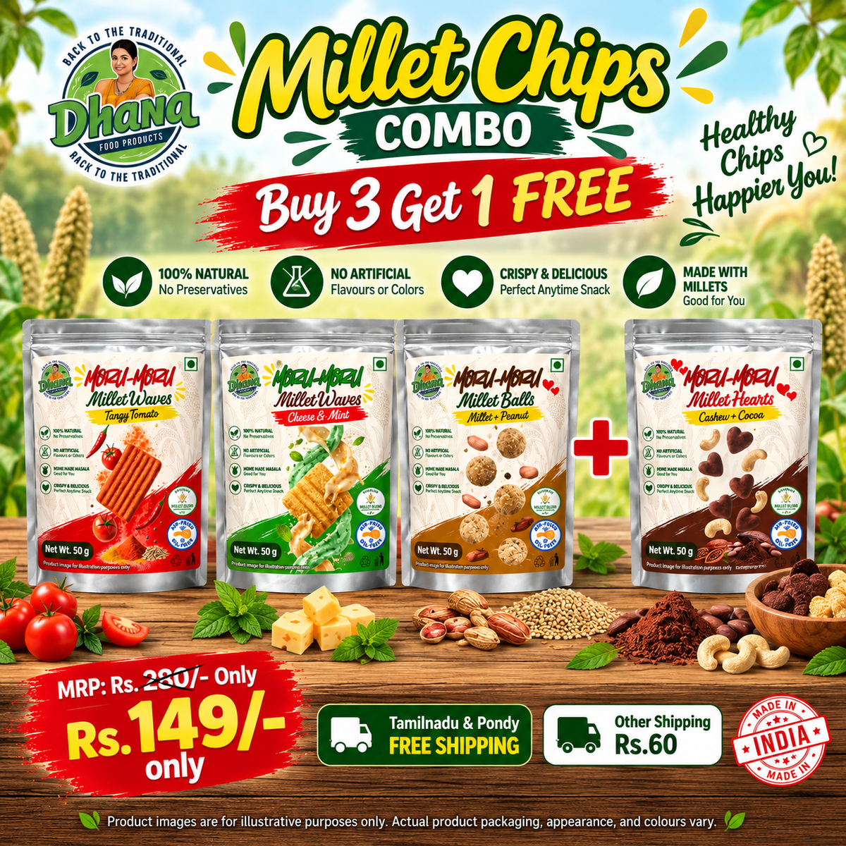 Millet Chips Combo